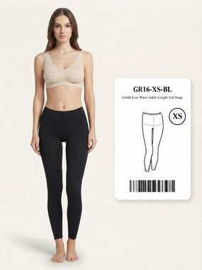 New-Isavela Stage 2 Ankle Length Compression Girdle Leggings GR16) XS Black